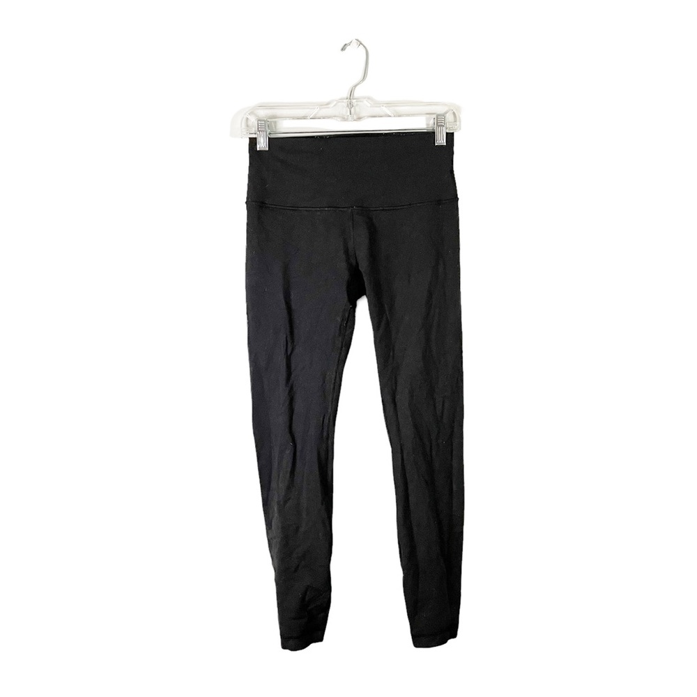 Lululemon Solid Black Full Length Athletic Athlei… - image 1